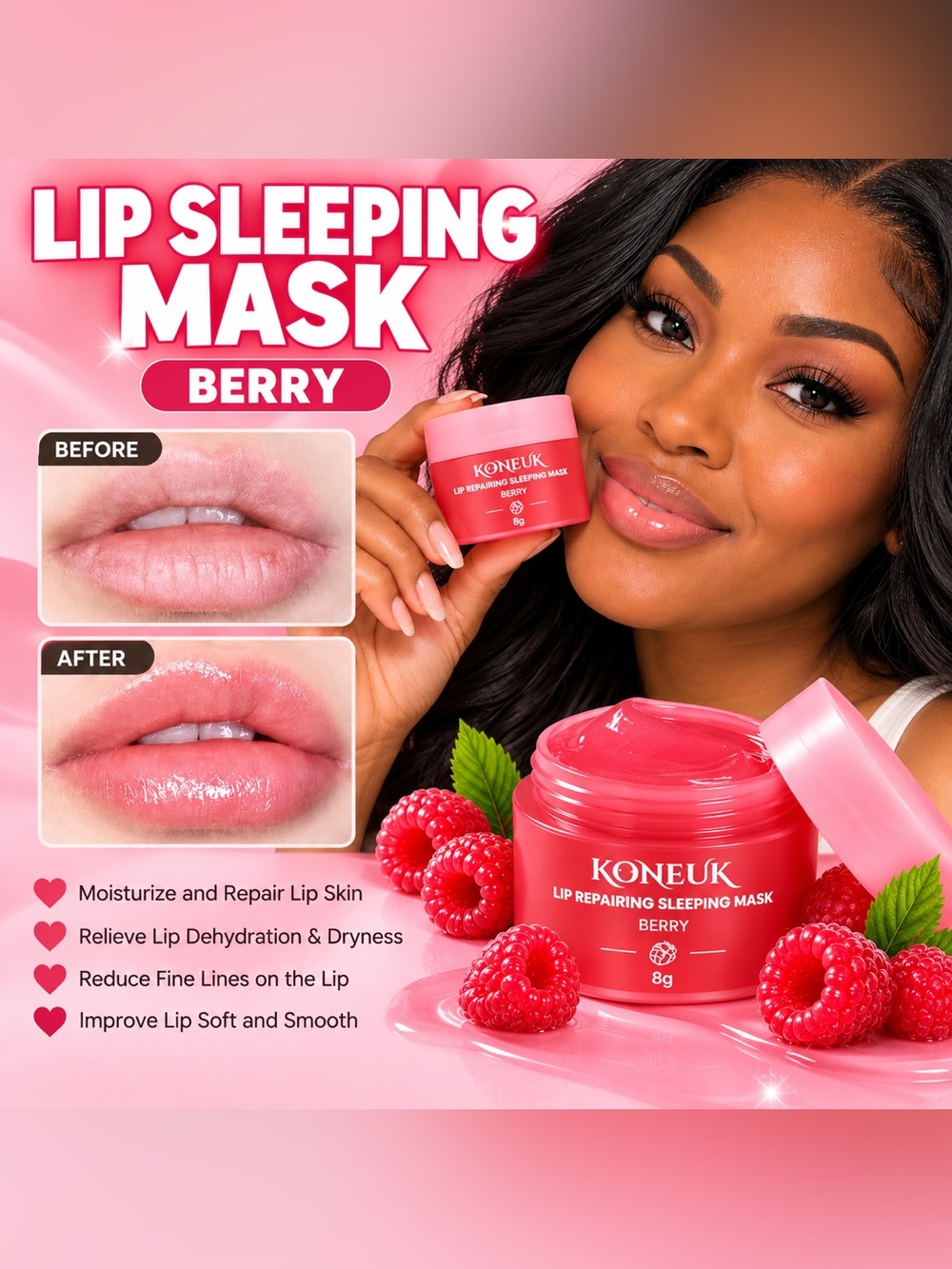 Berry Lip Sleeping Mask - Hydrating Overnight Treatment